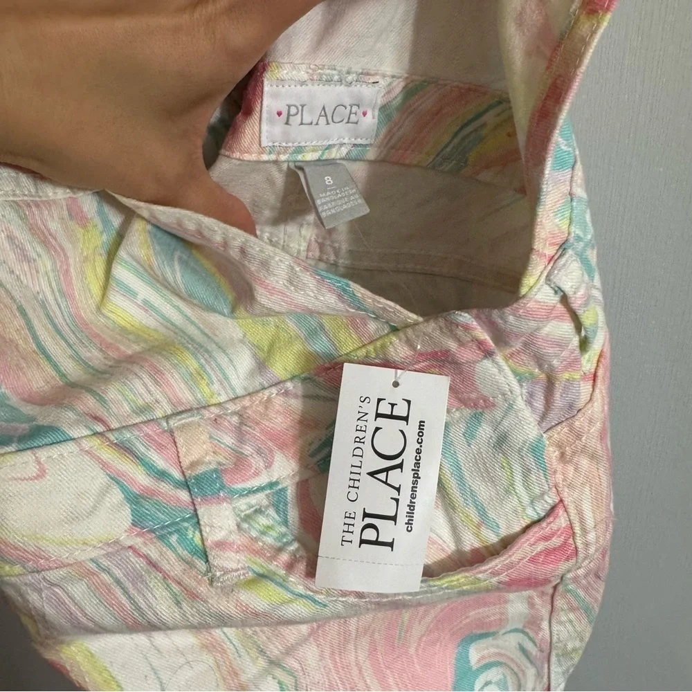 The Children's Place Overalls Size 8 in Pink and White